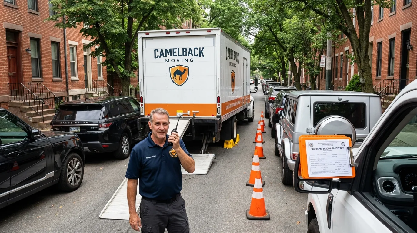 City street loading permit setup in Tewksbury, MA